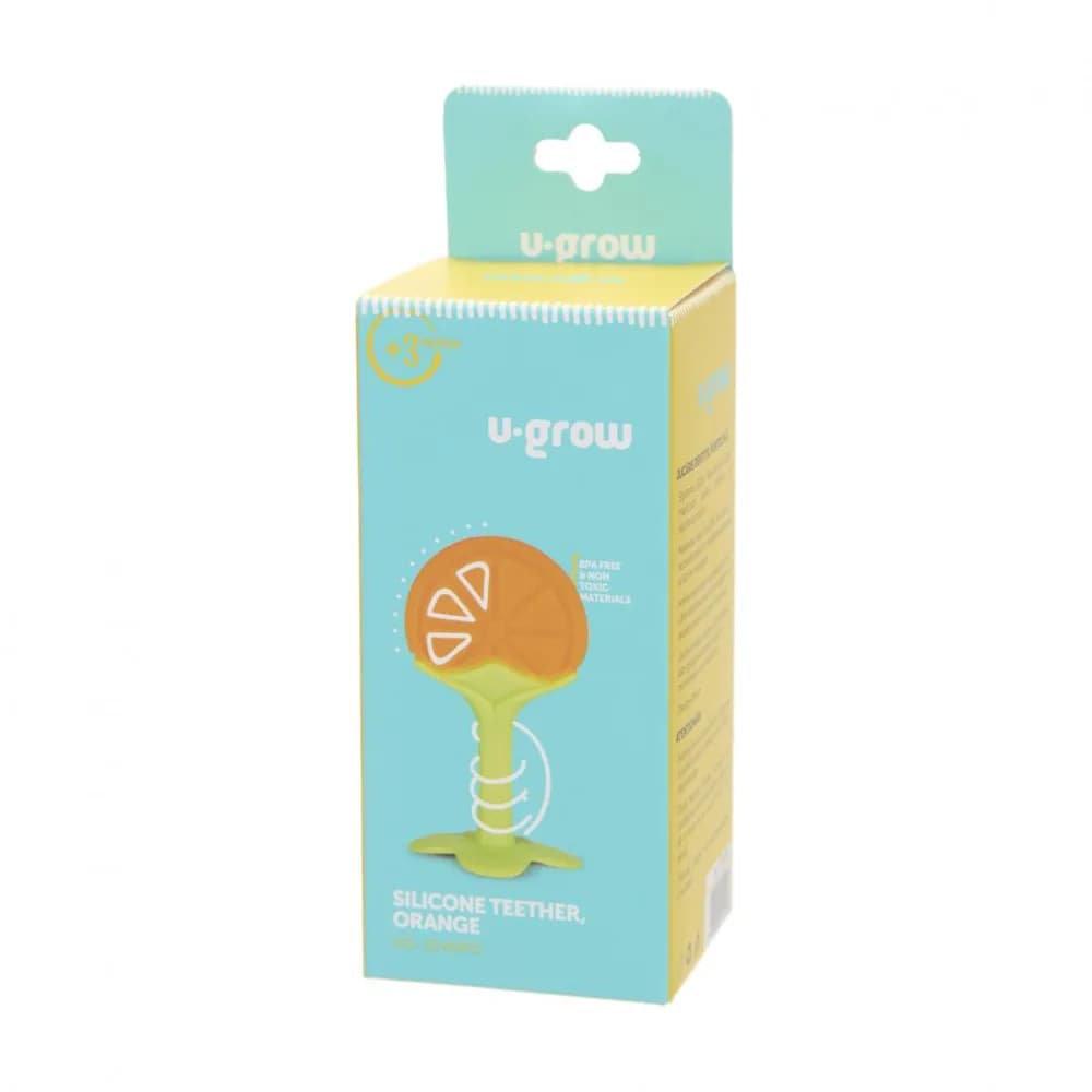 Jucarie dentitie, portocala, U-Grow — miniatură