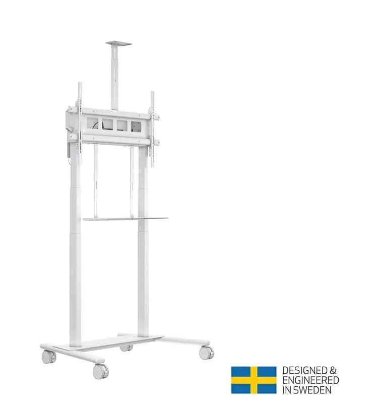 Stand TV motorizat Multibrackets MB-0167, 42"- 100", max 150 Kg, Alb