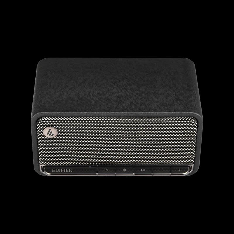BOXE EDIFIER portabile bluetooth,RMS: 20W (10W+10W), BT 5.0, AUX, microSD, USB, built-in Li-ion pana la 10h (2600mAh),retro design (vintage radio 1960s),MDF,black, "MP230-BK" — miniatură