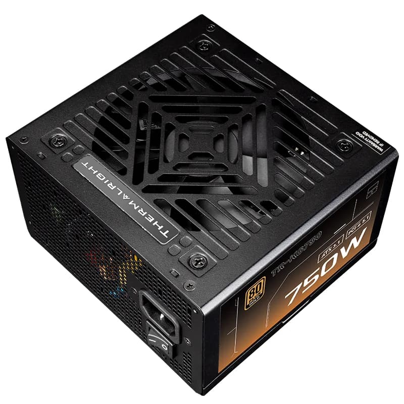 SURSA Thermalright "TR-KG750", 750W, certificare 80 Plus Gold, modular, LLC, DC to DC, fan 120mm, negru, "TR-KG750" — miniatură