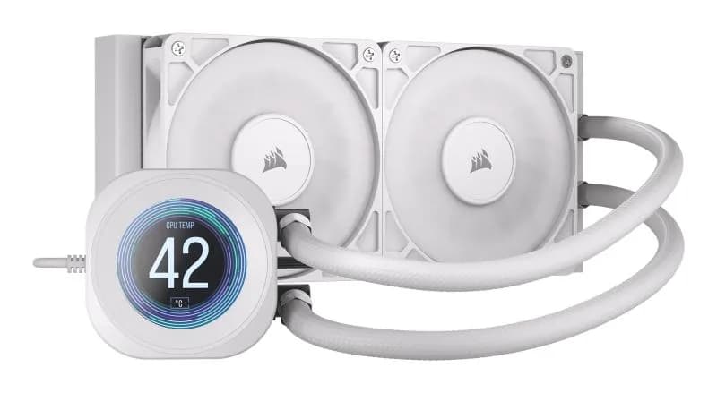 Cooler Procesor Corsair Nautilus 240 RS LCD, Lichid, 12 cm, 2 ventilatoare