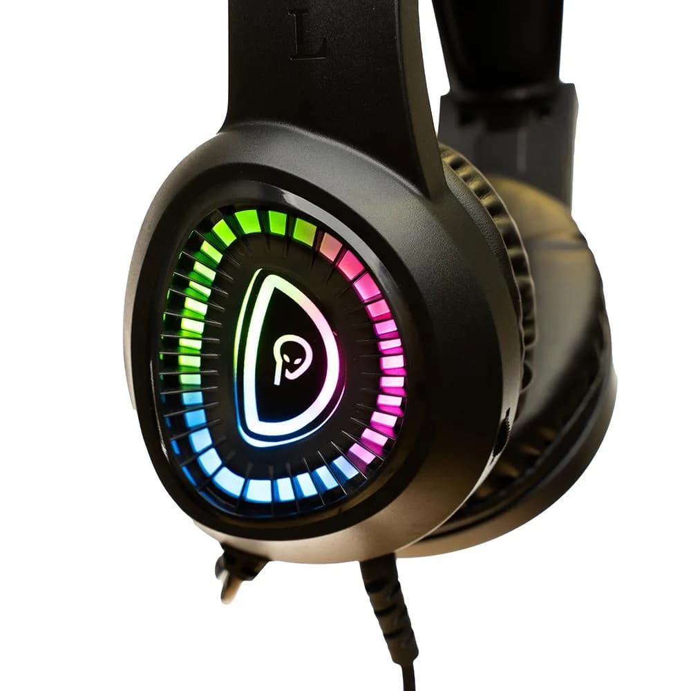 Casti Gaming Over-ear SPACER SPGH-PHANTOM, Wired, Negru — miniatură