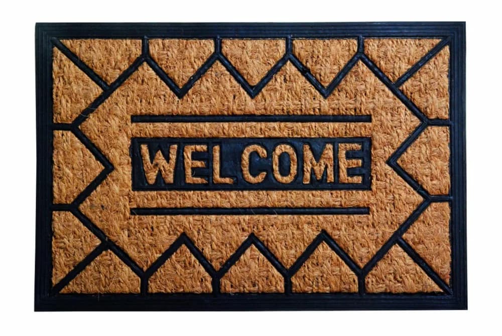 COVORAS INTRARE ANTIDERAPANT 60X40 CM,CAUCIUC+NUCA COCOS,VANORA HOME(mix 5 modele,10 bucati/bax, 2 bucati/model) — miniatură