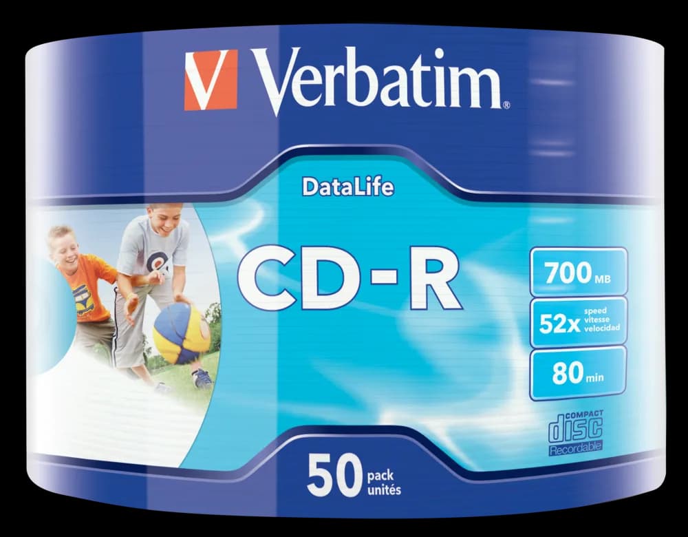 CD-R VERBATIM 700MB, VITEZA 52X, WRAPPED 50 BUC, "43794"