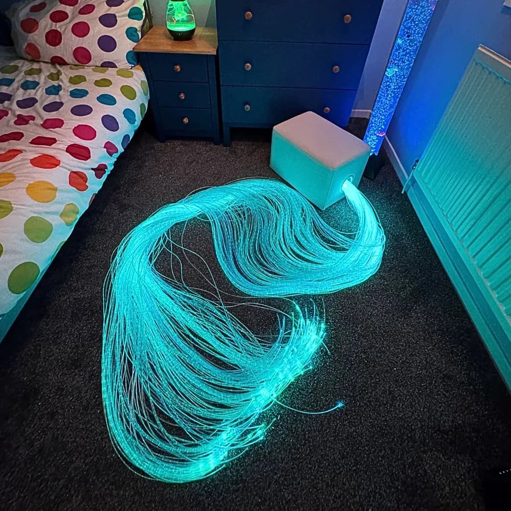 200 fibre optice, lungime 3 m — miniatură