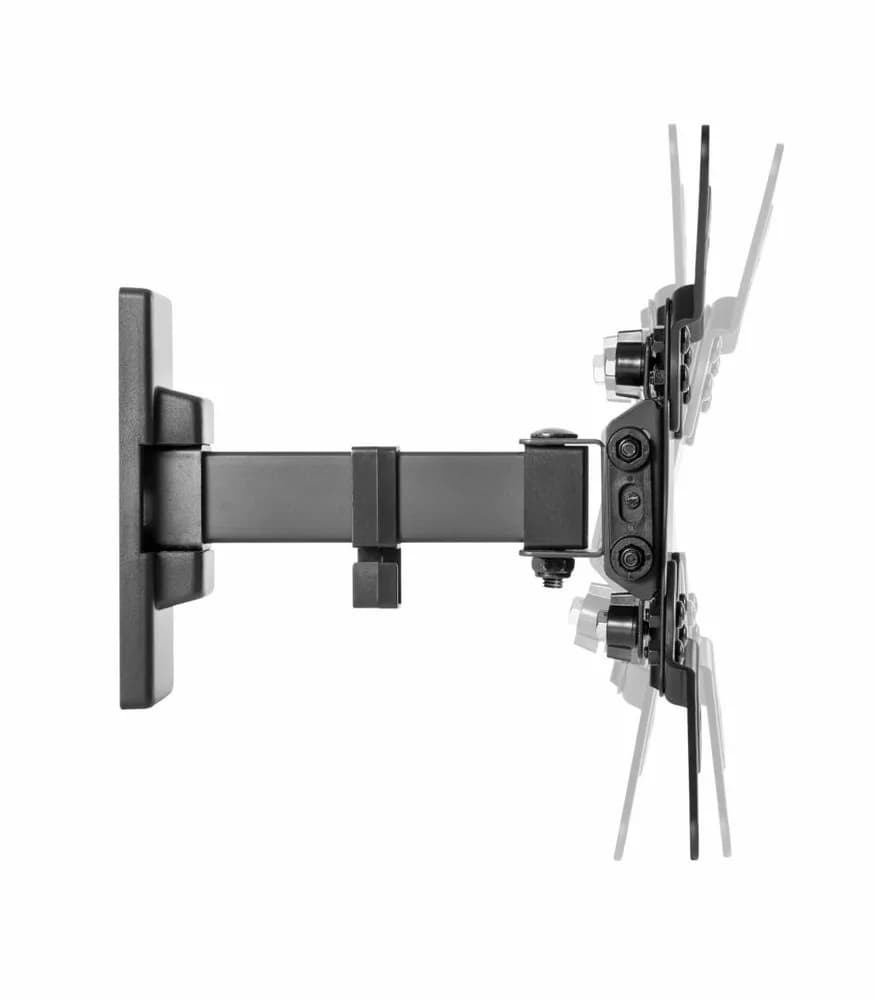 Suport de perete Akai cu inclinatie +5/-12°, diagonala display 13"-42", VESA min. 75x75, VESA max. 200x200, suporta pana la 20kg, distanta fata de perete max 190mm, negru — miniatură