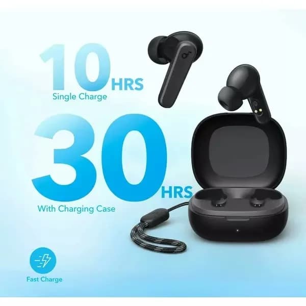 Casti TWS Anker "Soundcore R50i v2", tip butoni, utilizare multimedia, Bluetooth 5.3, 2 x mic, durata baterie pana la 30 ore, alb, "A3949G22" - 0194644199425 — miniatură