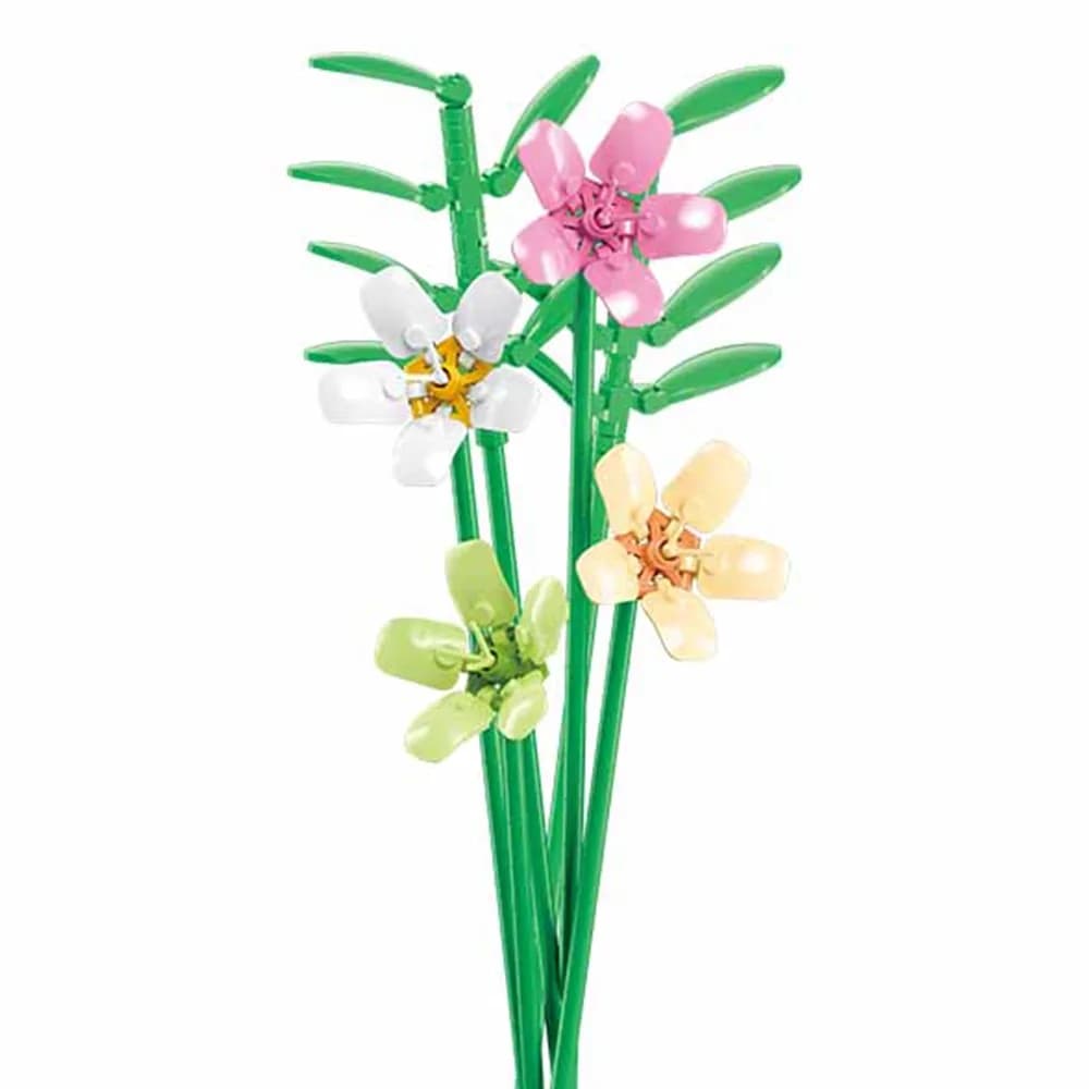 Set de Constructie Flowers, 241 piese, Frezie - Sluban — miniatură