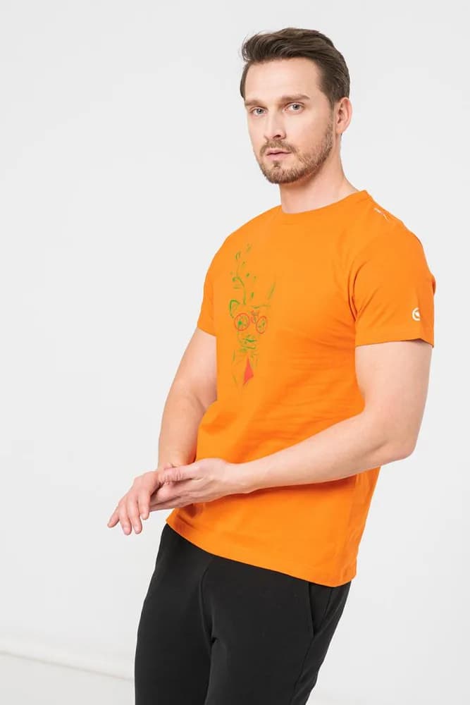 TRICOU CERB FAMILIE BARBATI ORANGE-L — miniatură