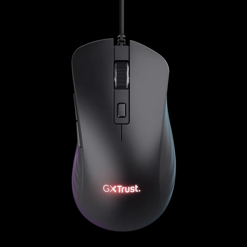Mouse Gaming Trust GXT924 YBAR+, 25600 dpi, Negru