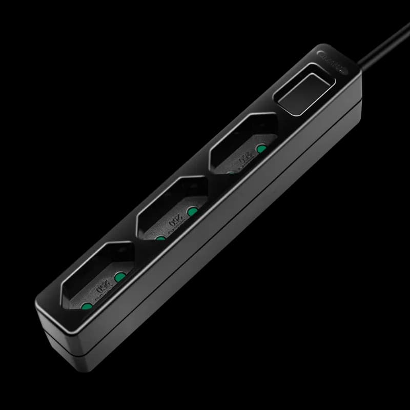 PRELUNGITOR LOGILINK, Euro skt x 3, cablu 3G 1.0mm2, 230 V/7.5 A, 50 Hz, max. 1700 W, IP20, 1.5m,negru, "LPS229B" — miniatură