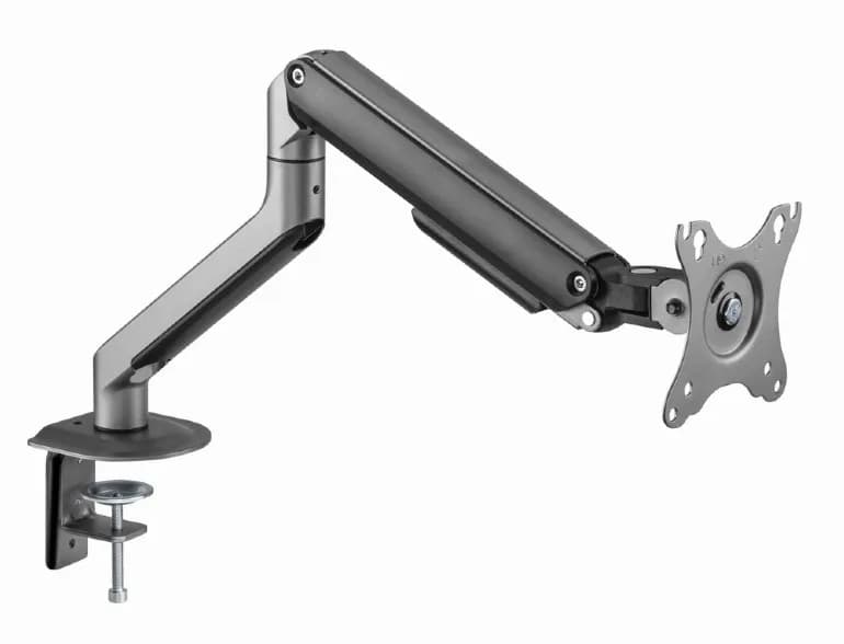 SUPORT de birou Gembird, pt 1 TV/monitor plat, diag. max 17-32 inch, rotatie, inclinare, pivotare, max 9 kg, space-grey, "MA-DA1-05" — miniatură