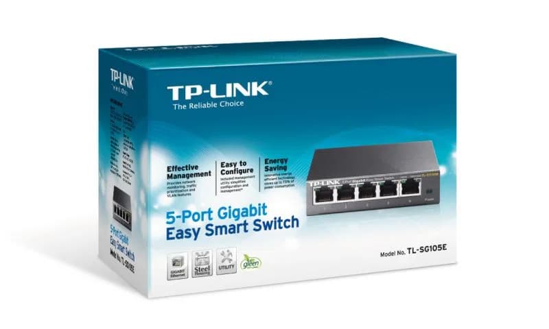 Switch TP-Link TL-SG105E, 5 port, 10/100/1000 Mbps — miniatură
