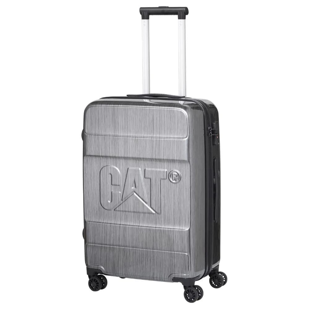 Troller cabina avion, CATERPILLAR Cargo Nested, 37.5x22x55 cm (Lxlxh), 45L, ABS - gri lucios "CAT-84038-95"