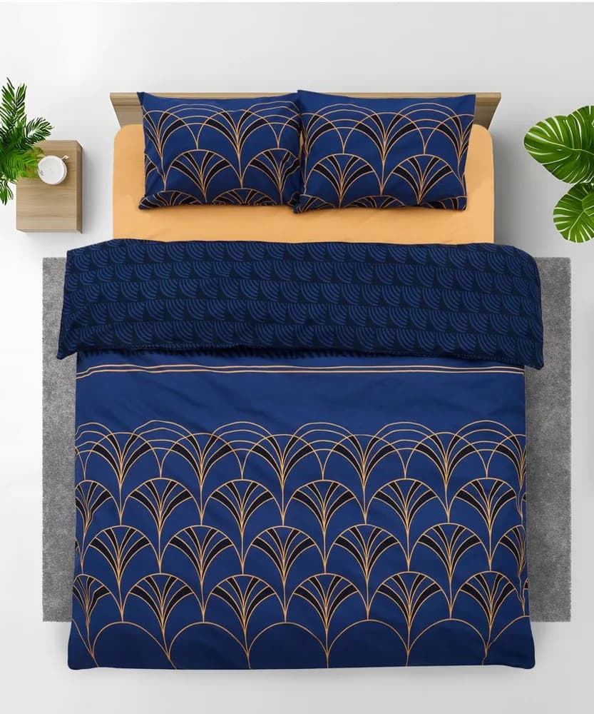 Lenjerie kingsize, bumbac,132 TC, Wave — miniatură