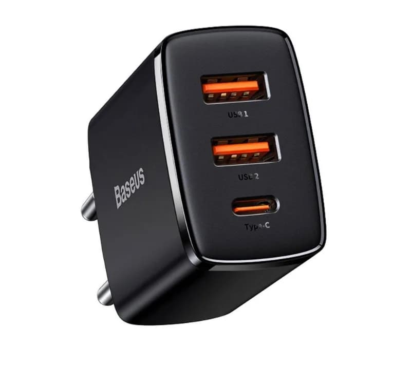 Incarcator Retea Baseus USB TypeCx2USB B — miniatură