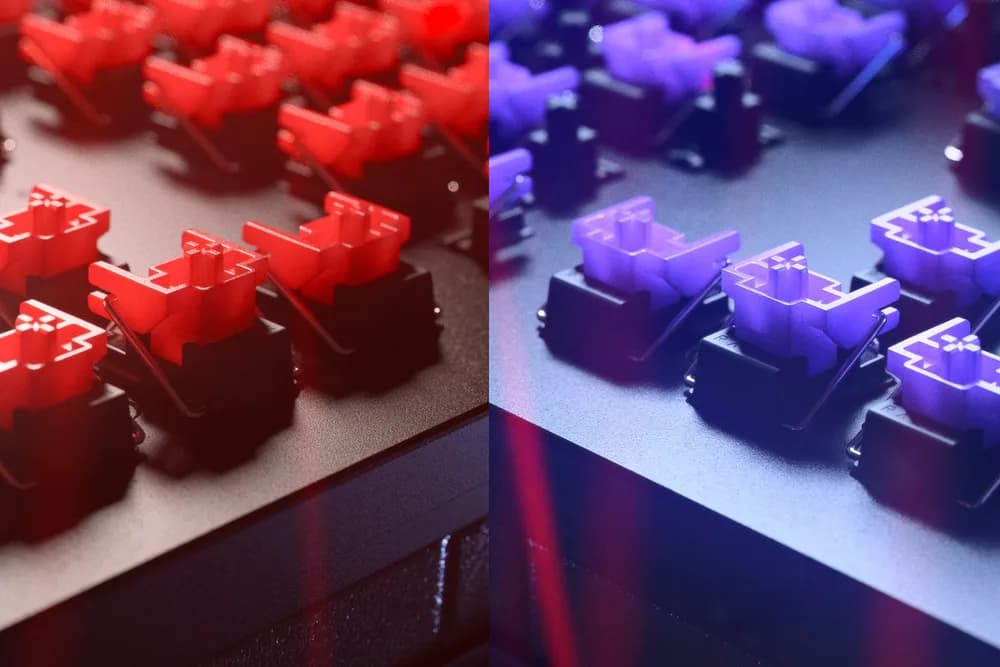 Tastatura Huntsman V2 Gaming Purple Switch - DE Layout Black "RZ03-03931000-R3G1" — miniatură