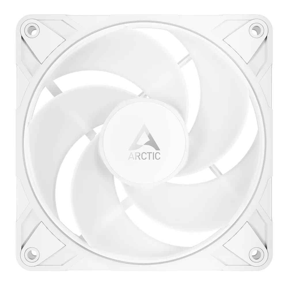 Ventilator Arctic "P12 Pro Reverse A-RGB (White)", 120mm, 500 - 3000 RPM, FDB, 73 cfm, 4-Pin Fan Plug + 4-Pin/3-Pin A-RGB Plug + 3-Pin Socket, alb, "ACFAN00325A" — miniatură