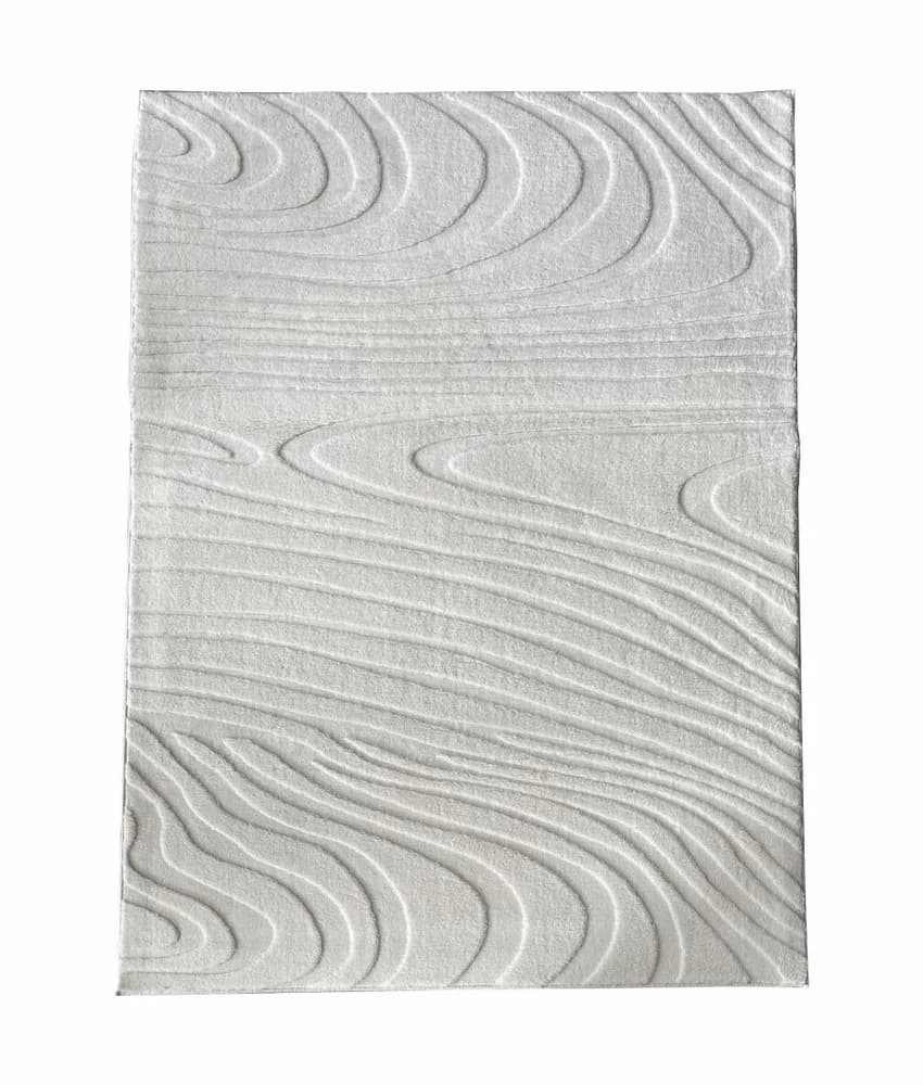 Covor, model in relief,Wave,160x230 Crem