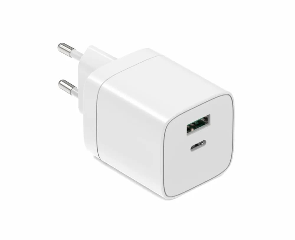 INCARCATOR SERIOUX 45W USB-C & USB-A de perete, USB-C: 5V/3A, 9V/3A, 12V/3A, 15V/3A, 20V/2,25A (45W) PPS: 3,3-11V/4,05A (45W), USB-A: 5V/3A, 9V/2A, 12V/1,5A (18W) USB-C+USB-A: 30W+12W=42W max. — miniatură