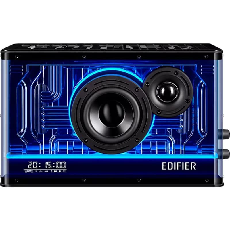 BOXE EDIFIER Gaming desktop, RMS: 40W, Bluetooth 5.3, USB-C, USB-A, AUX, EQs preset 3 moduri, RGB 7 culori, GaN charger 35W, black, "QD35-BK"