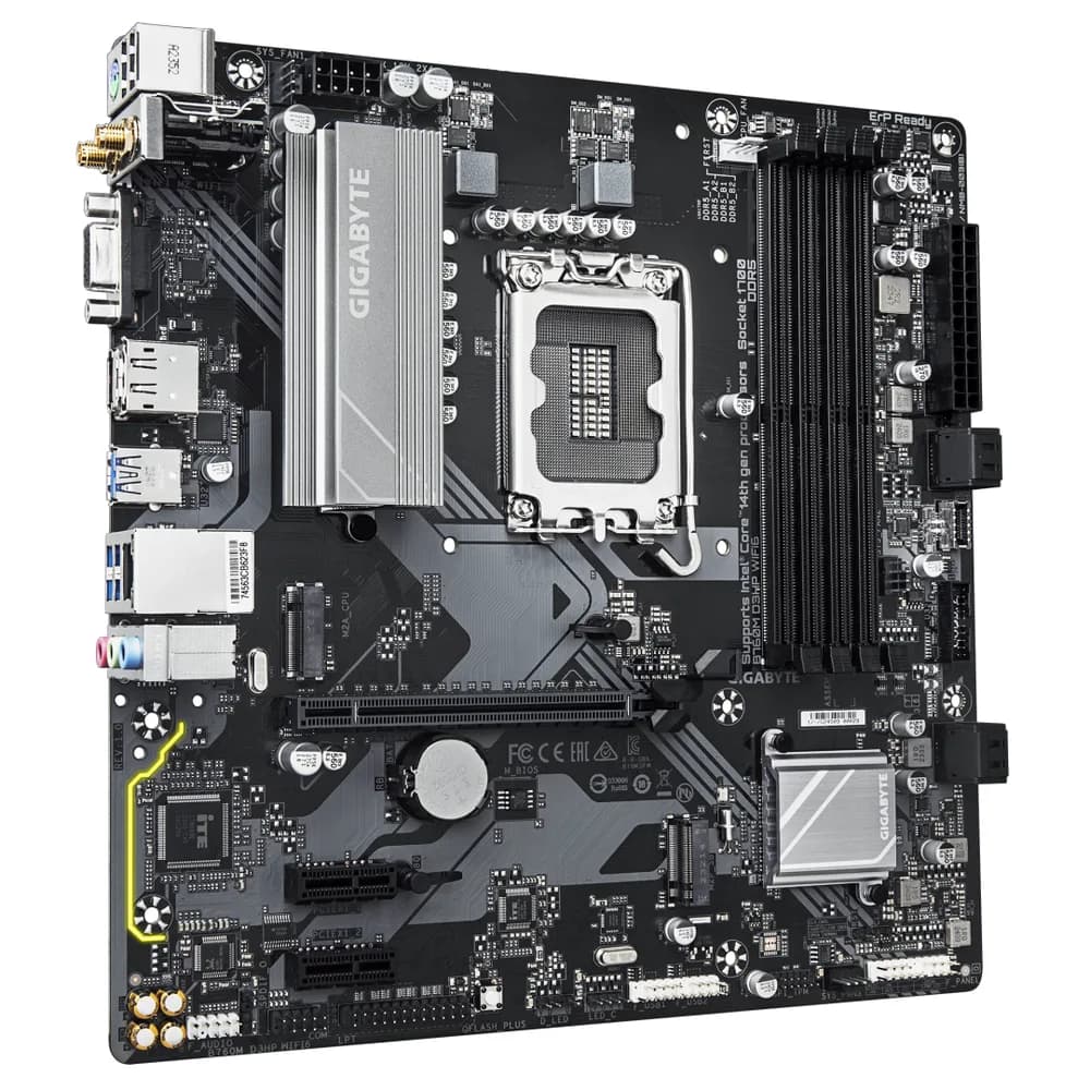 Placa de baza Gigabyte B760M D3HP WIFI6, Socket 1700, DDR5, mATX — miniatură