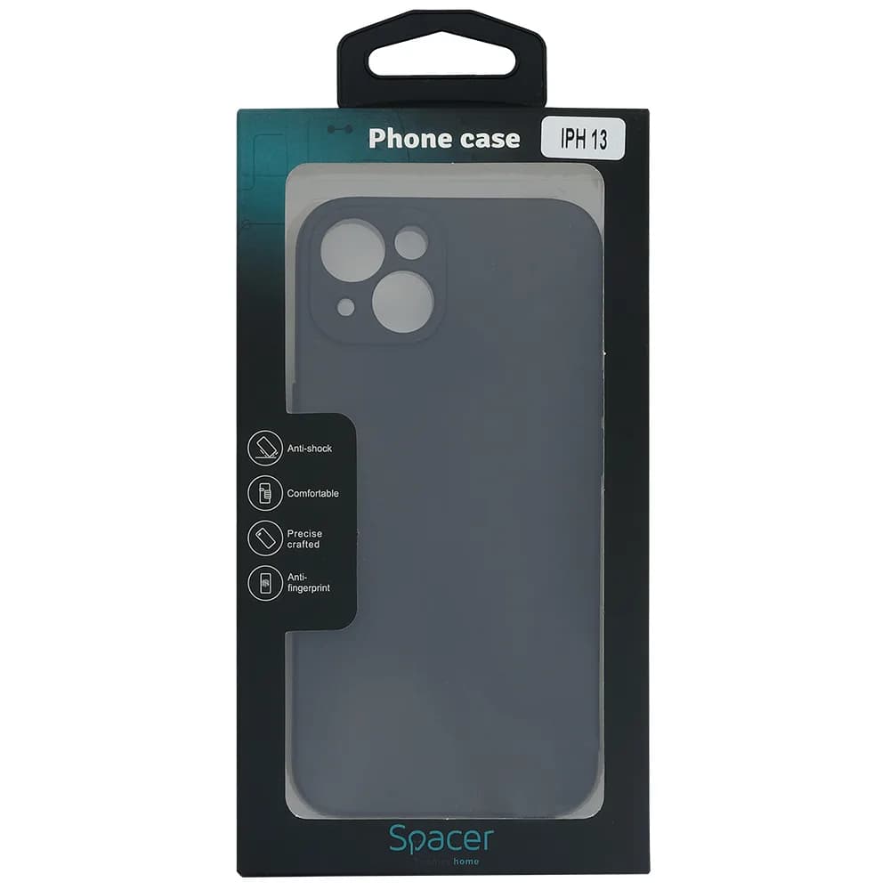 Husa Iphone 13 Spacer, grosime 1.5mm, material flexibil TPU, negru "SPPC-AP-IP13-TPU" — miniatură