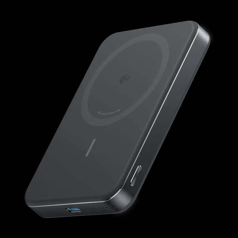 Anker Acumulator extern magnetic wireless MagGo, 10000 mAh, Ultra-Slim, Qi2 15W, negru
