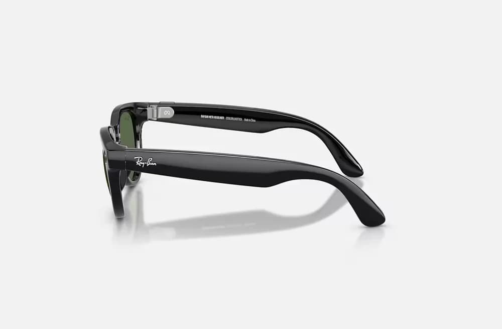 Ray-Ban Meta Headliner Gen 2 AI Glasses Shiny Black/G-15 Green RW4013 601/71 50 — miniatură