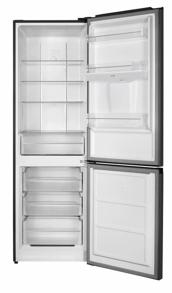 Combina frigorifica HEINNER HCNF-HM291INVDGWDE++, No Frost, 291 l, Clasa E, Dozator apa, Compresor inverter, Gri antracit texturat — miniatură