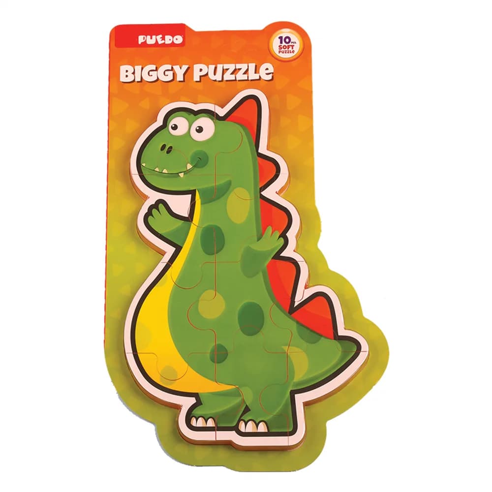 PUZZLE DIN SPUMA EVA, MAXI CU 10 PIESE, VERDE, PUEDO — miniatură
