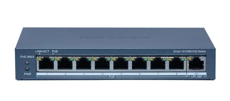 SWITCH 8PORTURI 8XPOE SMARTMANAGED "DS-3E1309P-EI(B)"