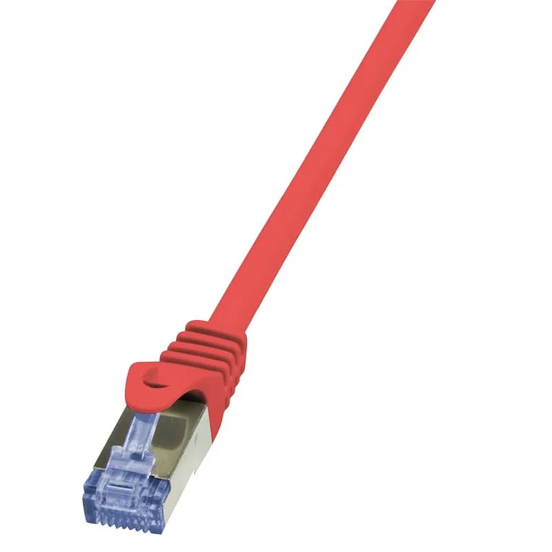 PATCH CORD S/FTP LOGILINK Cat6a, LSZH, cupru, 7.5 m, rosu, AWG26, dublu ecranat "CQ3084S"