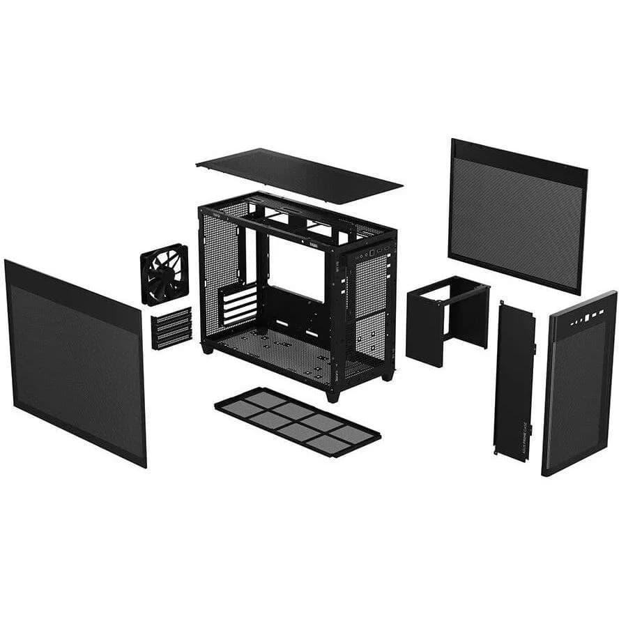Carcasa ASUS AP201 MicroATX, Mini Tower, Black — miniatură