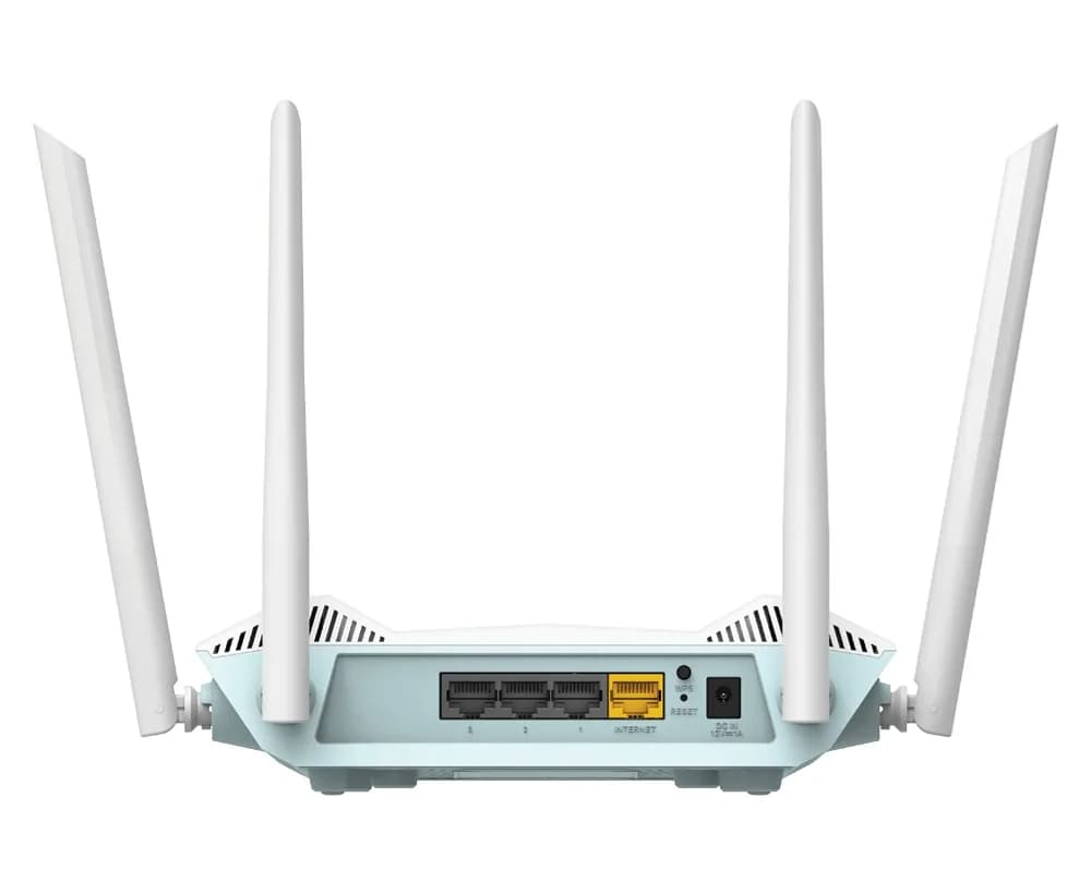 ROUTER D-Link wireless AX1500,1 x WAN Gigabit, 3 porturi LAN Gigabit, 2.4 Ghz/5 Ghz dual band, 4 antene externe, WI-FI 6 "R15" — miniatură