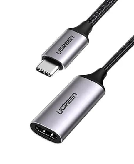 ADAPTOR video Ugreen, "CM297" USB Type-C (T) la 1 x HDMI (M) (3840 x 2160) la 60 Hz, conectori auriti, negru "70444" - 6957303874446