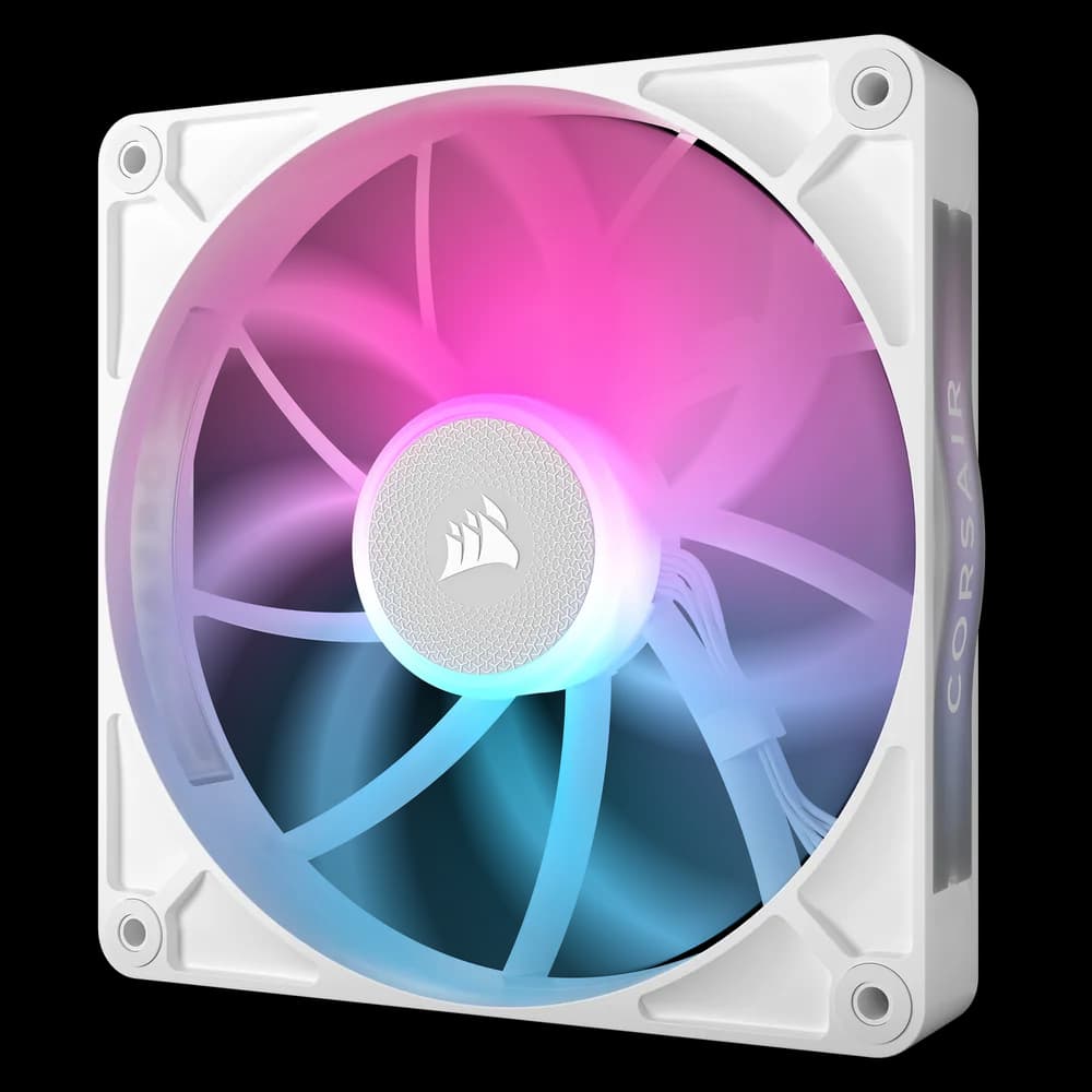 VENTILATOR Corsair iCUE LINK RX140 1x140mm RGB ALB, viteza 0.300-1700 RPM +/- 10%, 18.1-95.7 CFM, Presiune Statica: 0.15-3.79 mm-H2O, 10-36dBA, Prindere magnetica, Lungime cablu 135mm "CO-9051023-WW" — miniatură