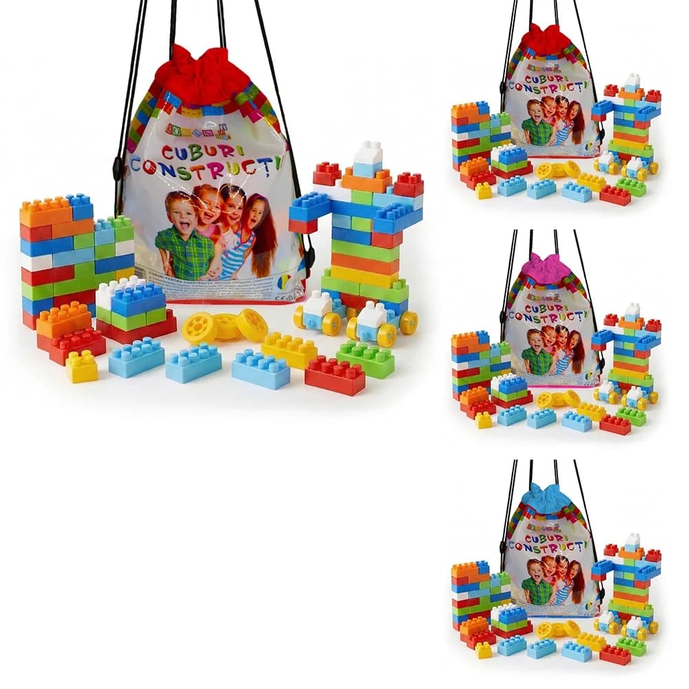 Cuburi constructii in rucsac, 320 piese/570g - ROBENTOYS