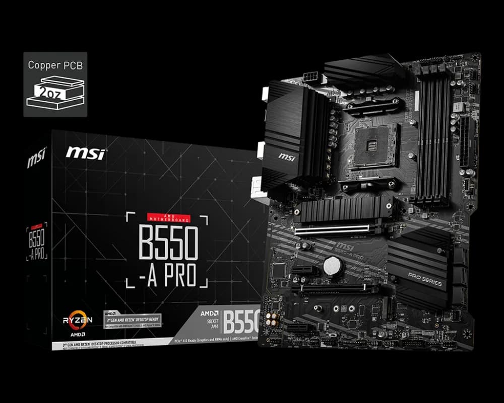 Placa de baza MSI B550-A PRO, Socket AM4, DDR4, ATX — miniatură