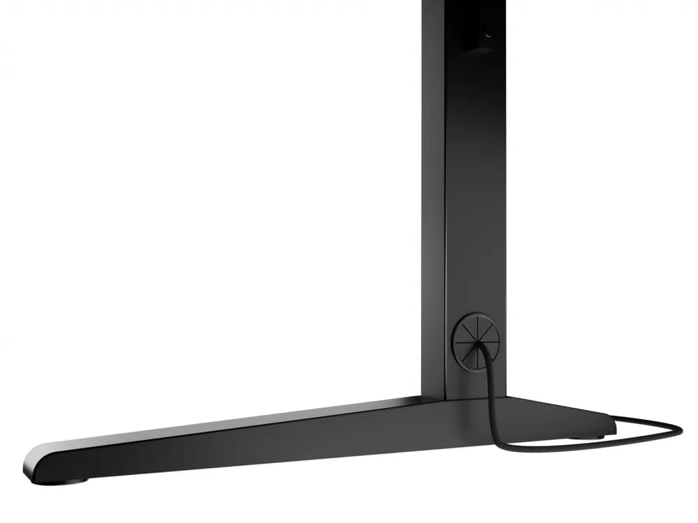 Birou gaming Genesis Holm Modular 160, material lemn/metal, reglabil pe inaltime 70 - 90 cm, iluminare RGB, management cabluri, negru — miniatură