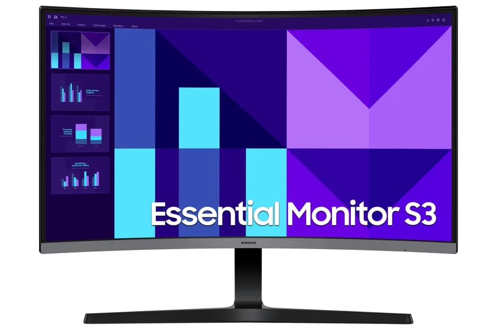 Monitor VA LED Samsung 27" LS27D390GAUXEN, Full HD (1920 x 1080), VGA, HDMI, Ecran curbat, 100 Hz, 4 ms (Negru) "LS27D390GAUXEN"