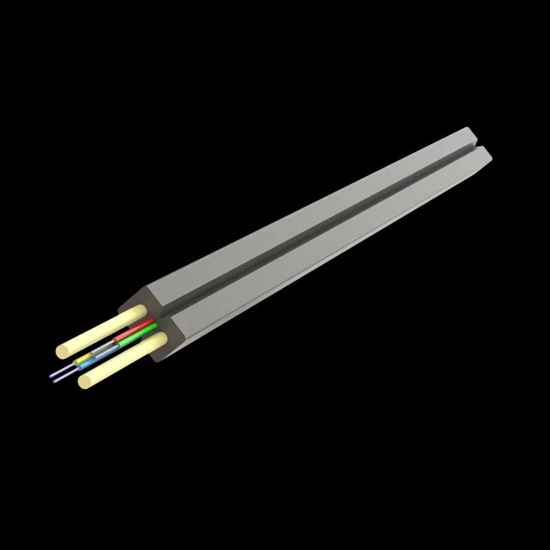 Rola fibra optica 4 fibre flat drop SM, 1000m, 100N, intarziere la flacara, protectie apa, LSZH, int/ext - SAMM "004F-U-(ZN-2P)H-1x4-A2"