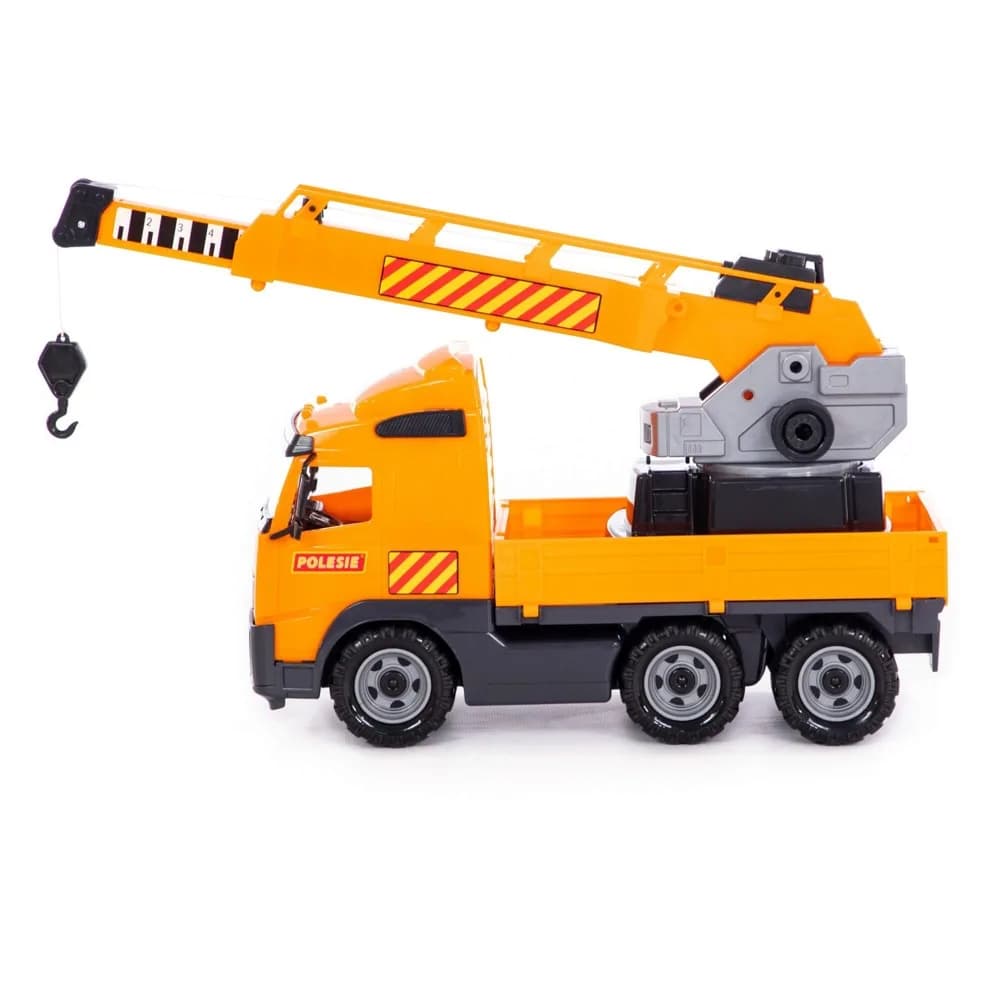 Camion cu macara - Volvo PowerTruck, 72x19x32 cm, Wader — miniatură