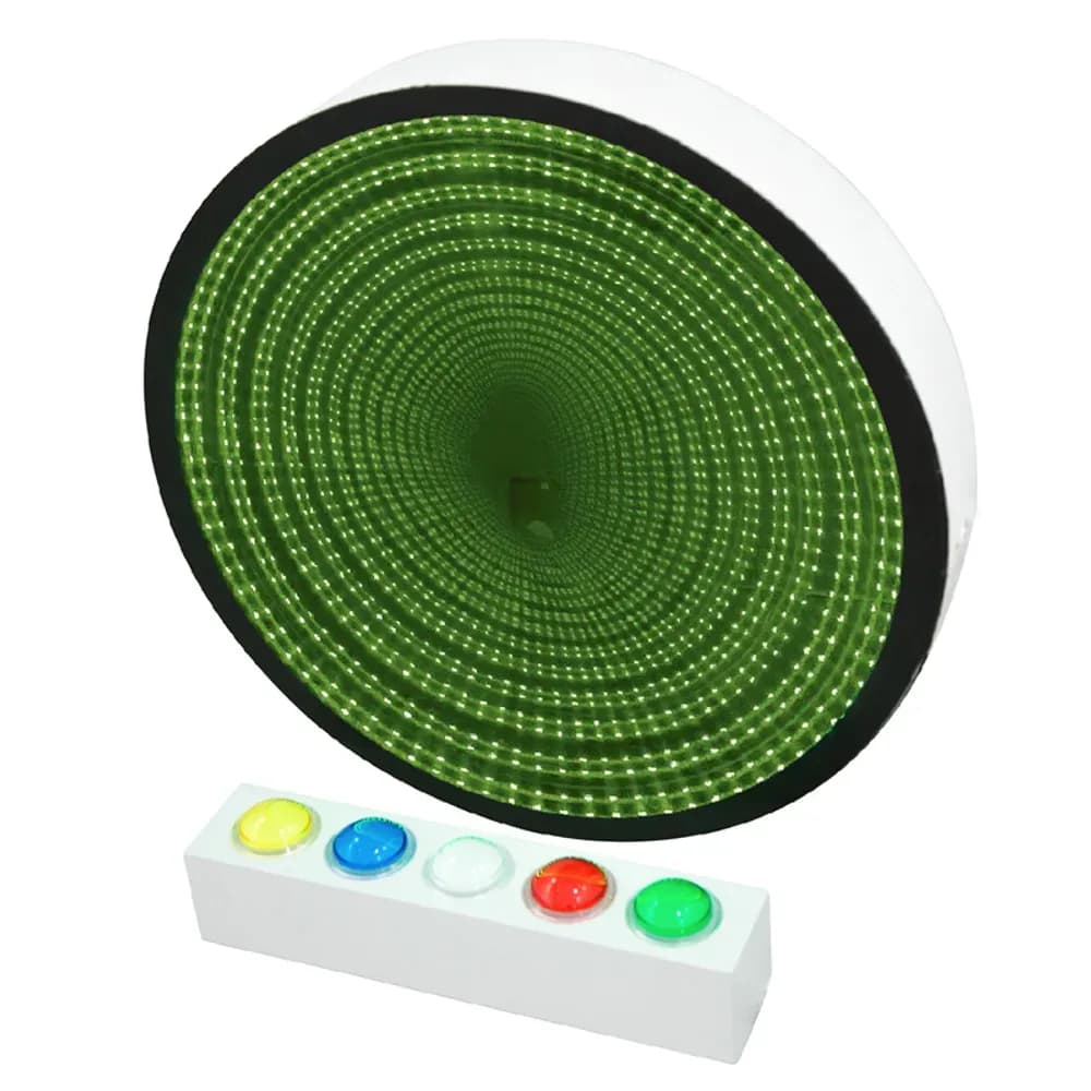 Oglindă infinită 60cm cu butoane mari pe telecomandă — miniatură