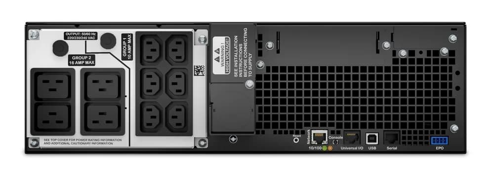 UPS APC Smart-UPS SRT5KRMXLI, 4500W, LCD, USB, Rackmount 3U — miniatură