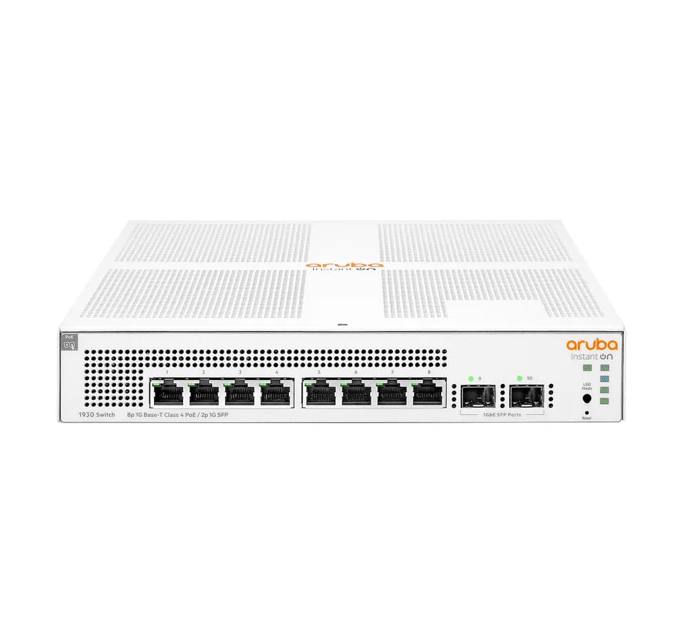 SWITCH. PoE HP, "Aruba Instant On 1930"port Gigabit x 8, SFP SFP x 2, managed, carcasa metalica, "JL681A"
