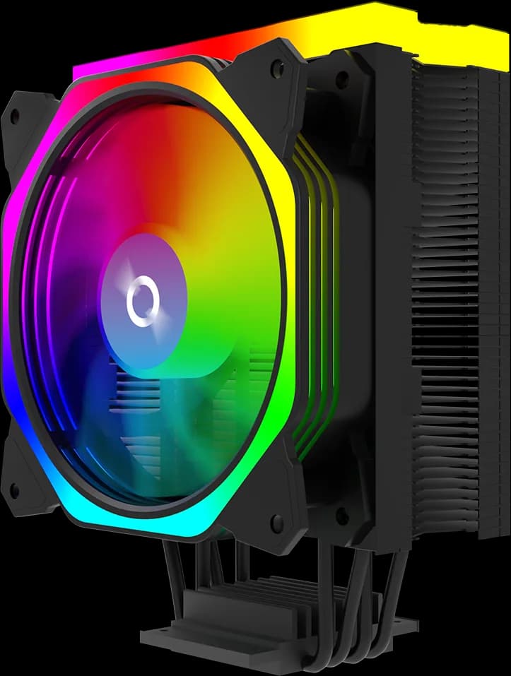 Cooler Procesor AQIRYS URANUS ARGB, Aer, 12 cm, aRGB — miniatură