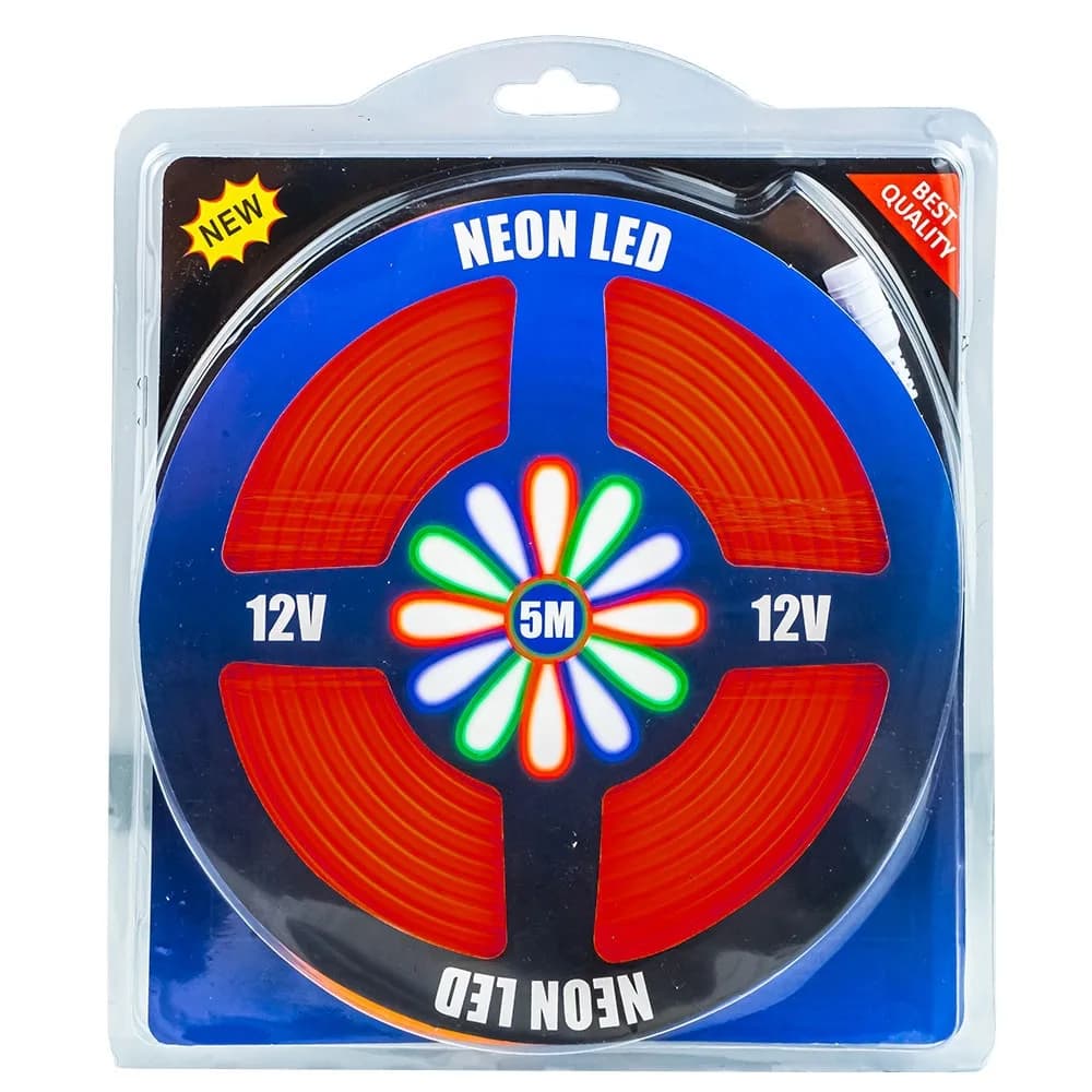 Banda led neon, flexibila, 5m, 12V (sursa de alimentare nu este inclusa) — miniatură
