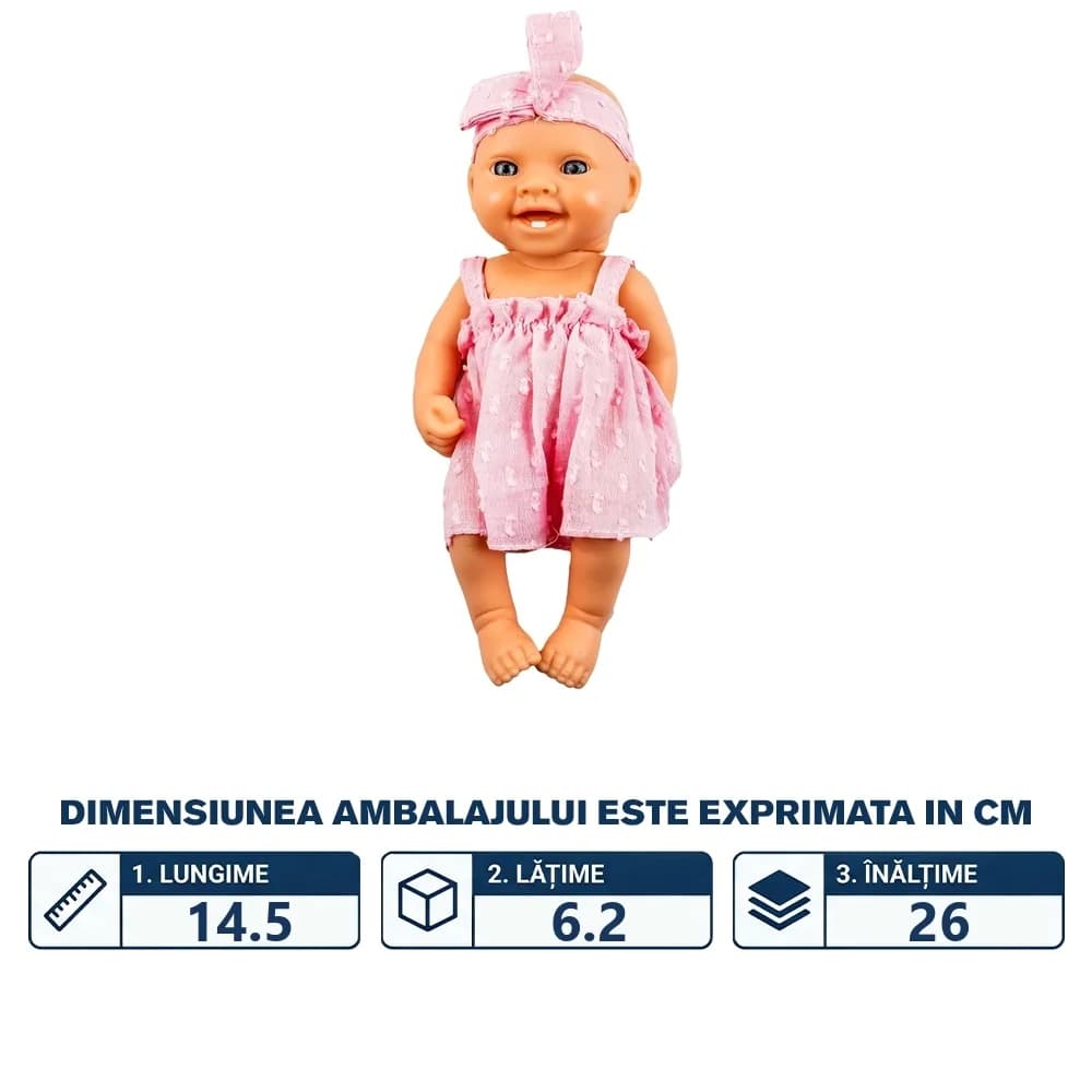 Bebelus fetita, 19.5 cm — miniatură