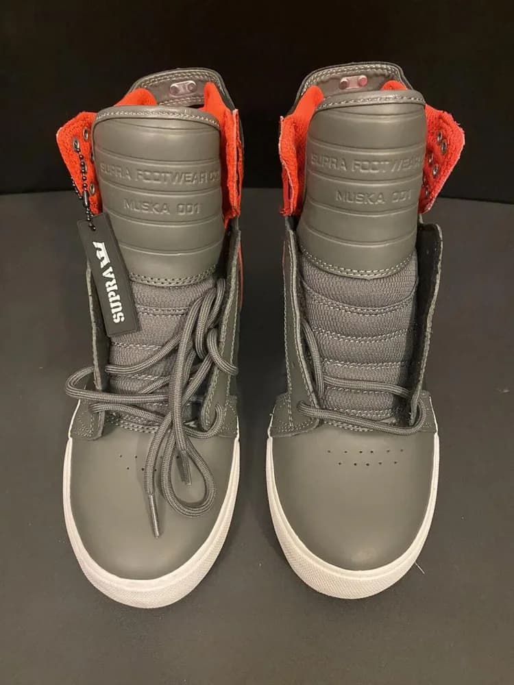 INCALTAMINTE SUPRA SKYTOP IV LIGHT GREY/WHITE/CHARCOAL, 45 — miniatură